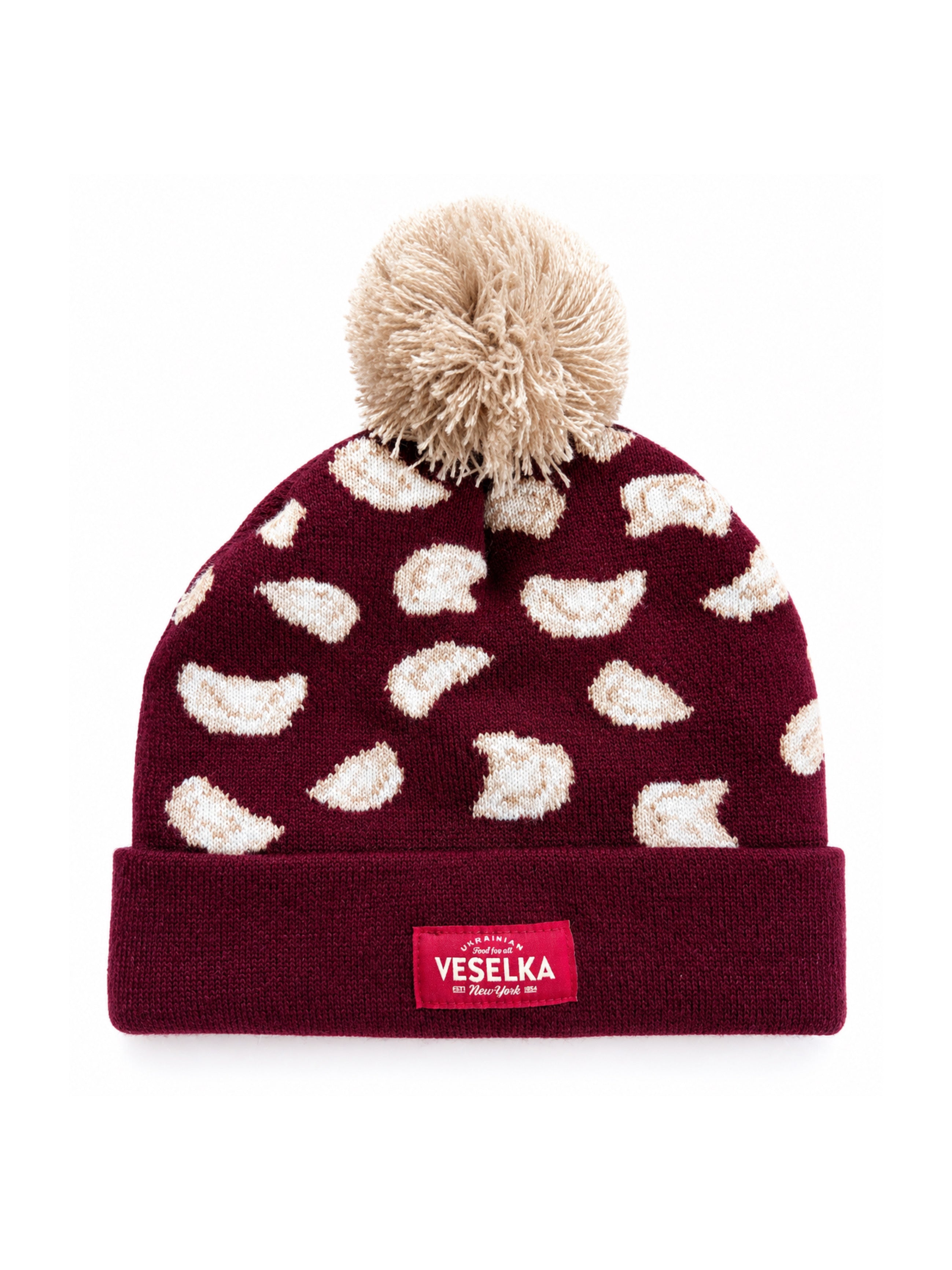 New Burgundy Veselka Beanie