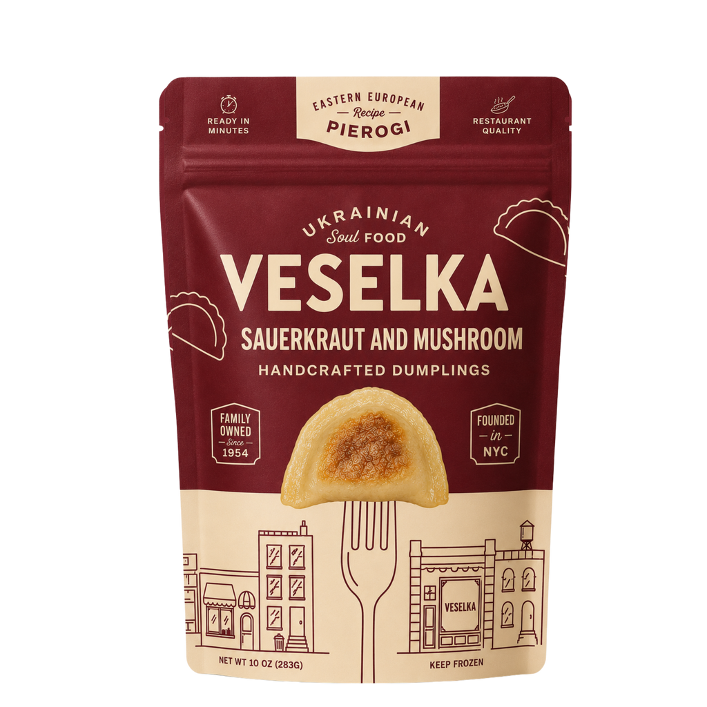 Sauerkraut & Mushroom Pierogi