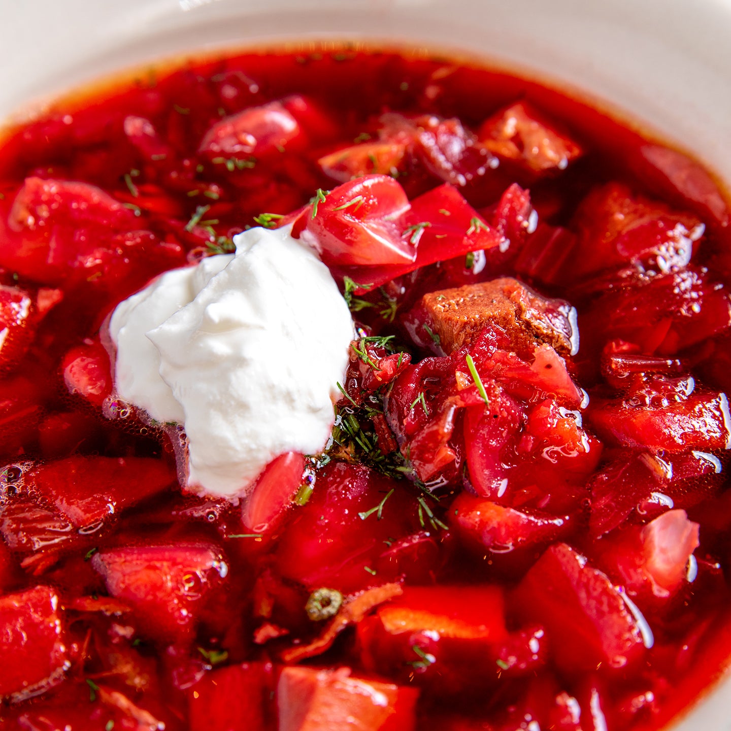 Soup and Pierogi - Borscht