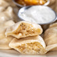 Potaot pierogi cut open 